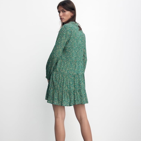 Zara Floral Print Mini Dress - Picture 5 of 10